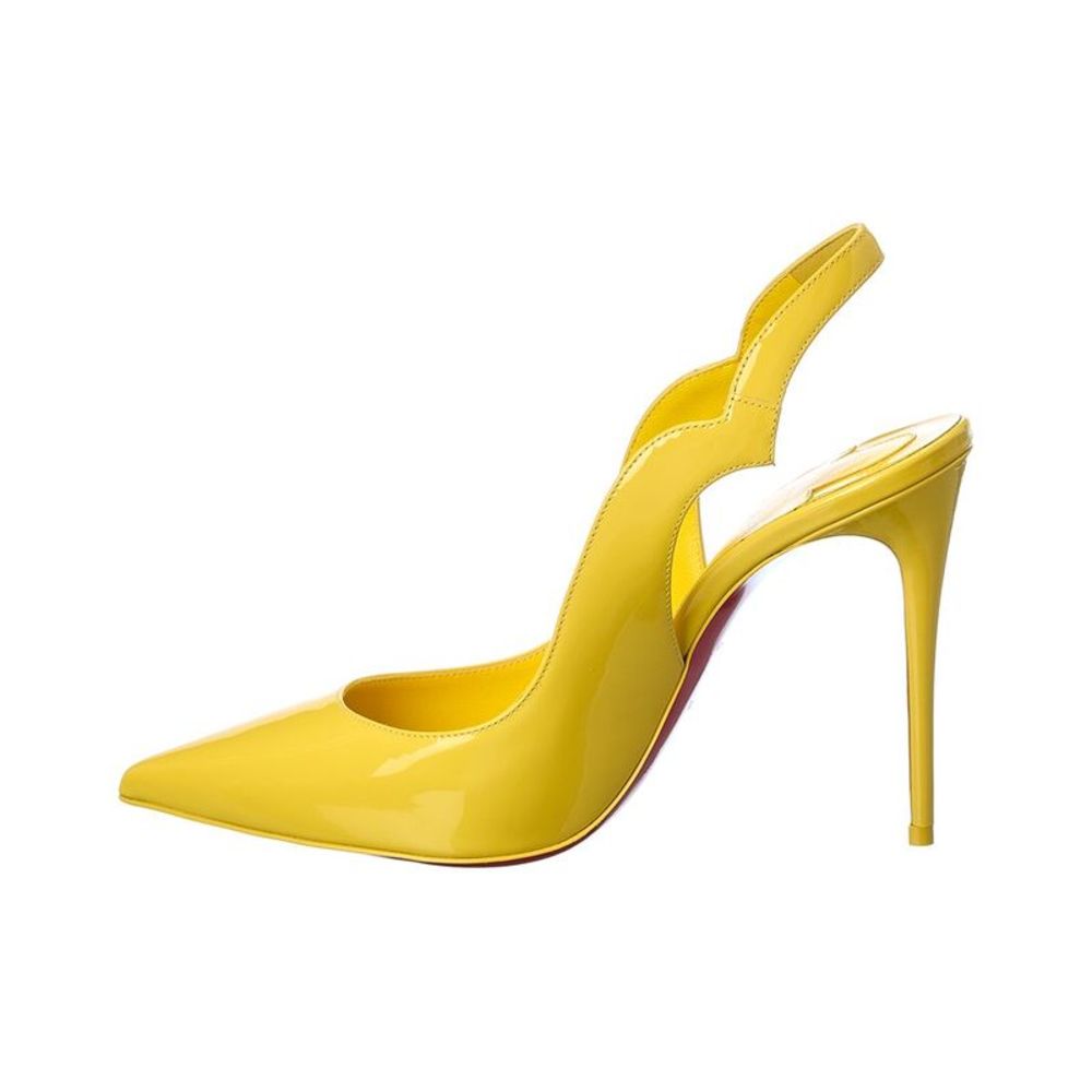 Christian Louboutin Hot Chick Sling 100 Patent Slingback Pump - Picture 2 of 5